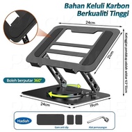 Upgraded 360° Rotating Laptop Stand Foldable Laptop Stand 360°Rotating Height Adjustable Tablet Stan