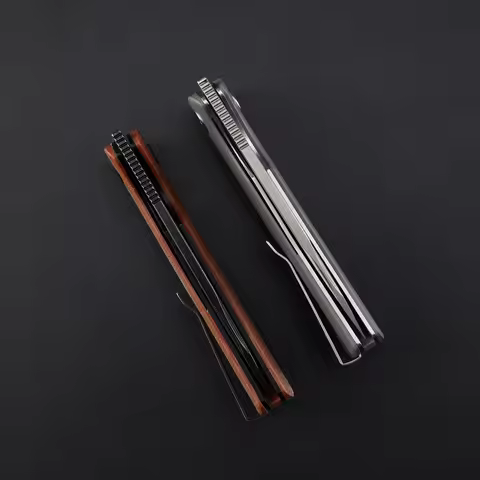 Petrified Fish Beluga PFP01 Quality Folding Knife Jackknife K110 Knife for Hunting Outdoor Camping F