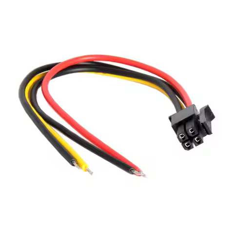 1PCS/5PCS/10PCS ATX Molex Micro Fit Pitch 3.0mm 4Pin Male to Open Wire Power Adapter Cable 20cm 20AW