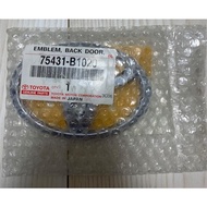 TOYOTA PASSO RACY BACK DOOR EMBLEM 75431-B1020
