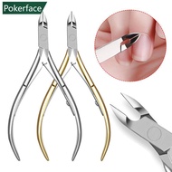 POKERFACE 1Pc Stainless Steel Nail Cuticle Scissors Dead Skin Remover Cuticle Nipper Dead Trimming N