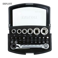 EXPLOIT 28PCS PROFESSIONAL RATCHET WRENCH SCREWDRIVERS (BLACK)
