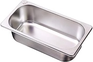 Malabar Trading Company Stainless Steel Gn Pan 1/4 65Mm Depth (2.5"), Gastronorm Pan (Silver)