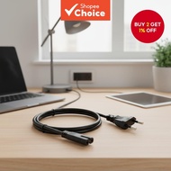 EU to C7 IEC320 Power Extension Cable with UK Plug for HP Monitor PS4 Xbox One S Printer PC