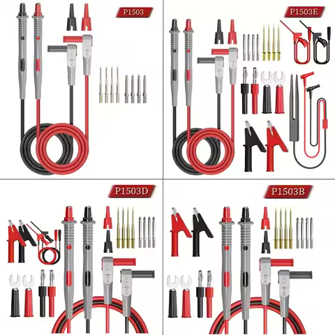 Cleqee Multimeter Probe Probes Replaceable Needles Test Leads Kits Probes for Digital Multimeter Cab