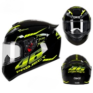 Dot Certified QIKE Unisex Motorcycle Full Helmet Four Seasons Gift for Boyfriend