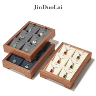 Jinduolai Solid Wood Jewelry Tray Pendant Storage Tray Necklace Look Pallet Jewelry Display Tray Jew