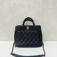Chanel caviar business affinity shopping bag