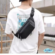 Casual Men's Waistbag Sling Bag, Trendy Fashionable Hangout Men's Waist Bag, Has Beno Earphone Slot
