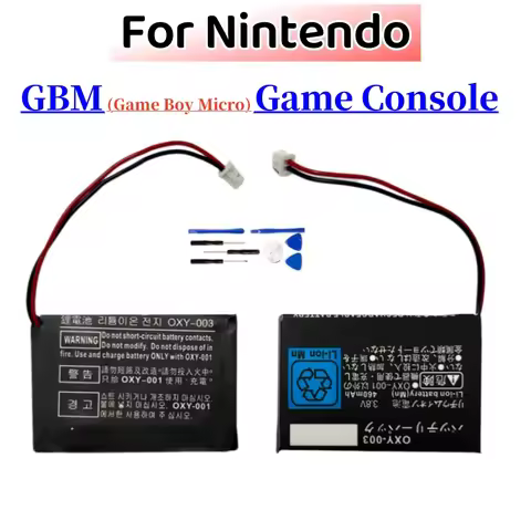 OXY-003 460mAh Rechargeable Battery 3.8V Lithium Battery For Nintendo Oxy003 GBM Game Boy Micro Game