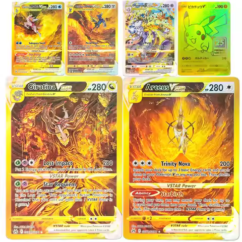 DIY Pokemon Card PTCG Arecus Giratina Origin Forme Dialga Palkia Vstar Universe Ur Trading Card Game