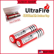 3.7V 18650 4800mAh UltraFire Button Top Rechargeable Li-ion Lithium Battery