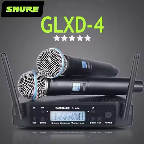 Shure GLXD4 BETA 58A Professional Wireless Microphone System High Frequency for Stage Singing Broadc