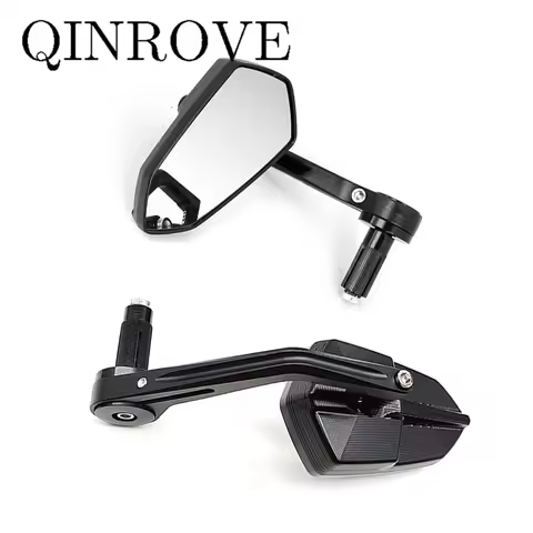 Aluminum Alloy Side Mirror Motorcycle Handlebar End Mirrors Universal 7/8" for Kawasaki ER6N Honda H