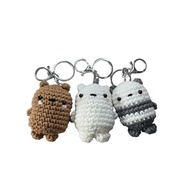 We Bare Bears Amigurumi Keychain