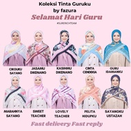 Tudung Fazura Koleksi Tinta Guruku