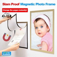 Picture Frame Wall Sticker A4/A6 Magnetic Picture Frame Photo Certificate Framework Magnetic Frame