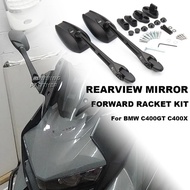 C400GT C400X Motorcycle Accessories Rearview Mirror Forward Bracket Kit Black For BMW C400 GT C 400 