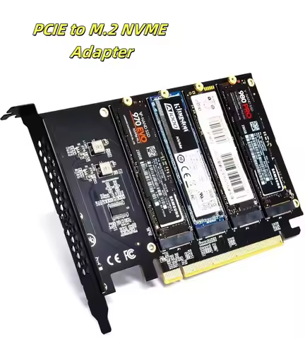 M.2 NVME to PCIe 4.0 3.0 Adapter For 2230 2242 2260 2280 SSD M.2 SSD Gen4 PCIe 4.0 PC Motherboard X1