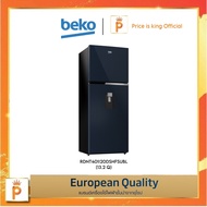 Beko  RDNT401I20DSHFSUBL ตู้เย็น 2 ประตู 13.2คิว พร้อมที่กดน้ำหน้าตู้ รุ่น RDNT401I20DSHFSUBL สี Oce