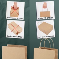Paper Bag Plain Paper Bag Kraft Paper Bag Birthday Paper Bag Shopping Paper Bag Door Gift Paper Bag
