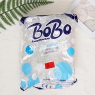 Balon PVC Bobo Biru 10 Inch Pvc Transparan Packaging Kualitas Bagus
