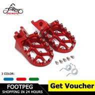 Foot pegs For CR250 XR200 CRF250R CRF250L CRF300L CRF250Rally KX250F KX450F KLX450R With Spring And 