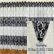RS promosi hordeng 1 set lengkap / gorden warna ungu / gorden serba ungu / gorden ungu mewah / kord