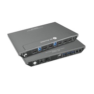AV Access KVM Switch Dual Monitor 4K@60Hz, 2K@144Hz, 1080P@240Hz, USB 3.0 KVM Switch 2 Monitors 2 Co