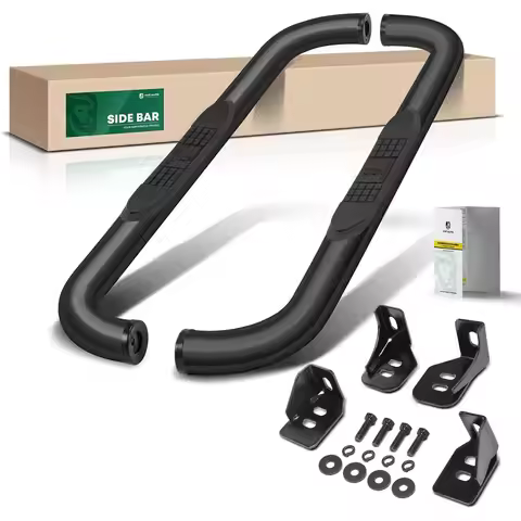 Running Boards Side Step Bars Fit for 1999-2018 Chevy Silverado & GMC Sierra 1500/2500 HD/3500 HD - 