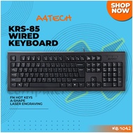 A4Tech KRS-85 Laser Inscribed Keys Comfort Roundedge Keycaps Wired Natural_A FN Keyboard