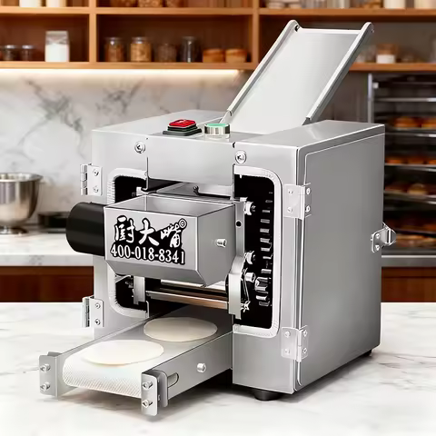 Automatic Professional Dumpling Skin Maker Machine Electric Dough Sheeter Wonton Gyoza Commercial Ki