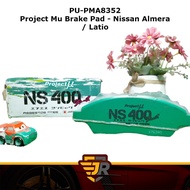 PROJECT MU (NS400) FRONT Brake Pad (PU-PMA8352) - Nissan Almera / Latio