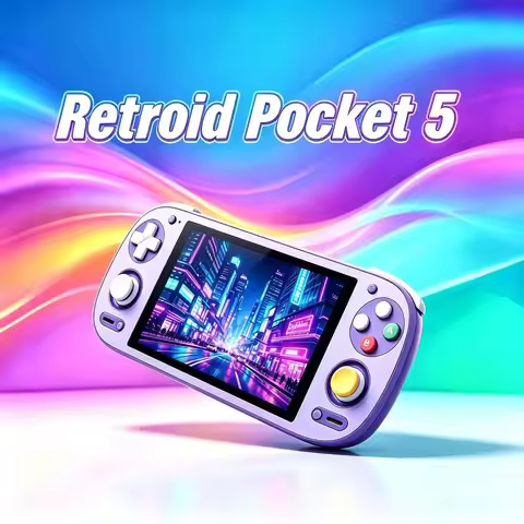 Retroid Pocket 5 Retro Handheld Game Console 5.5 Inch OLED Screen Video Game Consoles SD865 12G+128G