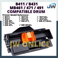 OKI B431 B411 B411d B411dn B431d MB461 B431dn MB471 MB471w MB471dnw MB491 MB491dn Compatible Drum