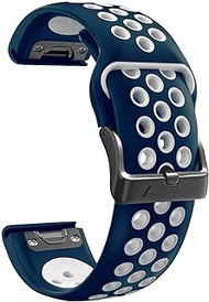 GANYUU Silicone 26mm 22mm Quick Release Watchband For Garmin Fenix 6 6S 6X Pro 5X 5 5Plus 3 HR 935 S60 Watch Easyfit Watch Wrist Strap (Color : I, Size : For Garmin Enduro)