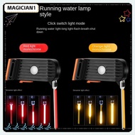 MAGICIAN1 Led Bike Tail Light, Ultra Bright Chargeable Bike Light, Durable Bicycle Accessories Night Riding Lights Running Water Pilot Lights Bicycle