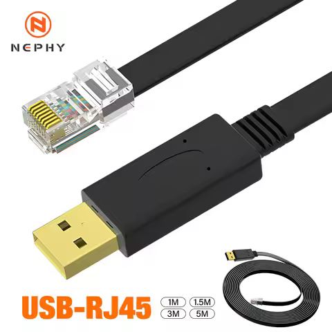 USB to RJ45 Console Cable RS232 Serial Adapter for Laptop Computer Cisco Router USB RJ 45 8P8C Conve