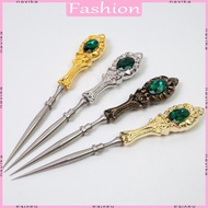 NAV Vintage Sewing Awl Tool with Metal Handle Ergonomic Grip Leather Sewing Awl Tool