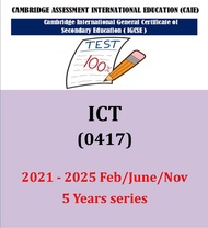 Igcse ICT 0417 (PAPER 123)  2021 Feb/June/Nov -2025 Feb/June/Nov Past papers.