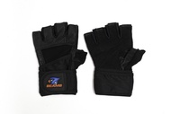 Beams ถุงมือฟิตเนส Pro Wrist Wrap (Black)