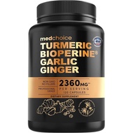 4 in 1 Turmeric Joint Support Supplement, Containing Garlic and BioPerine - 2360mg High-Efficiency H