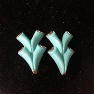 Vintage 雙V異形耳夾