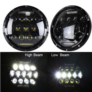 7 Inch Car Motorcycle LED Round Headlight DRL High Beam Motorcycle High Beam Ring Headlight