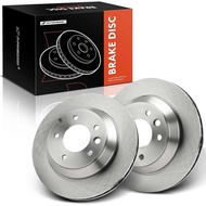 A-Premium 12.98 inch (329.8mm) Rear Vented Disc Brake Rotors Compatible with Select Audi & Porsche &