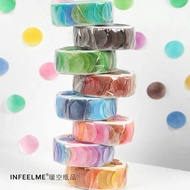100 Pcs Candy Colorful Dots Decoration Paper Washi Masking