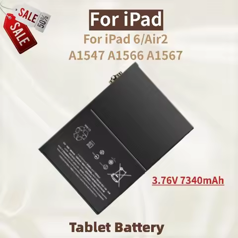 Tablet Battery 3.76V 7340mAh For iPad 6/Air2 A1547 A1566 A1567 Brand New High Quality