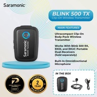 NEWS SARAMONIC MICROPHONE BLINK 500 TX WIRELESS CLIP-ON TRANSMITTER