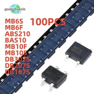 100PCS MB6S MB6F ABS210 ABS10 MB10F MB10S DB307S DB270S DB107S SOP-4 SMT rectifier bridge stack in s