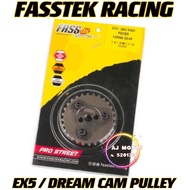 EX5 / DREAM FASSTEK RACING CAM PULLEY ADJUSTABLE 28T TIMING GEAR HONDA CAMSHAFT HEAD BLOCK RED LEO E